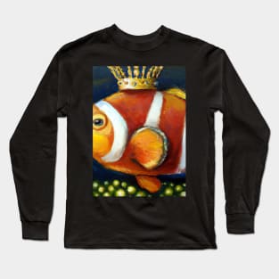 Clown fish with a Crown Long Sleeve T-Shirt